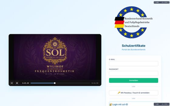 Ansicht der Startseite von csl3.de